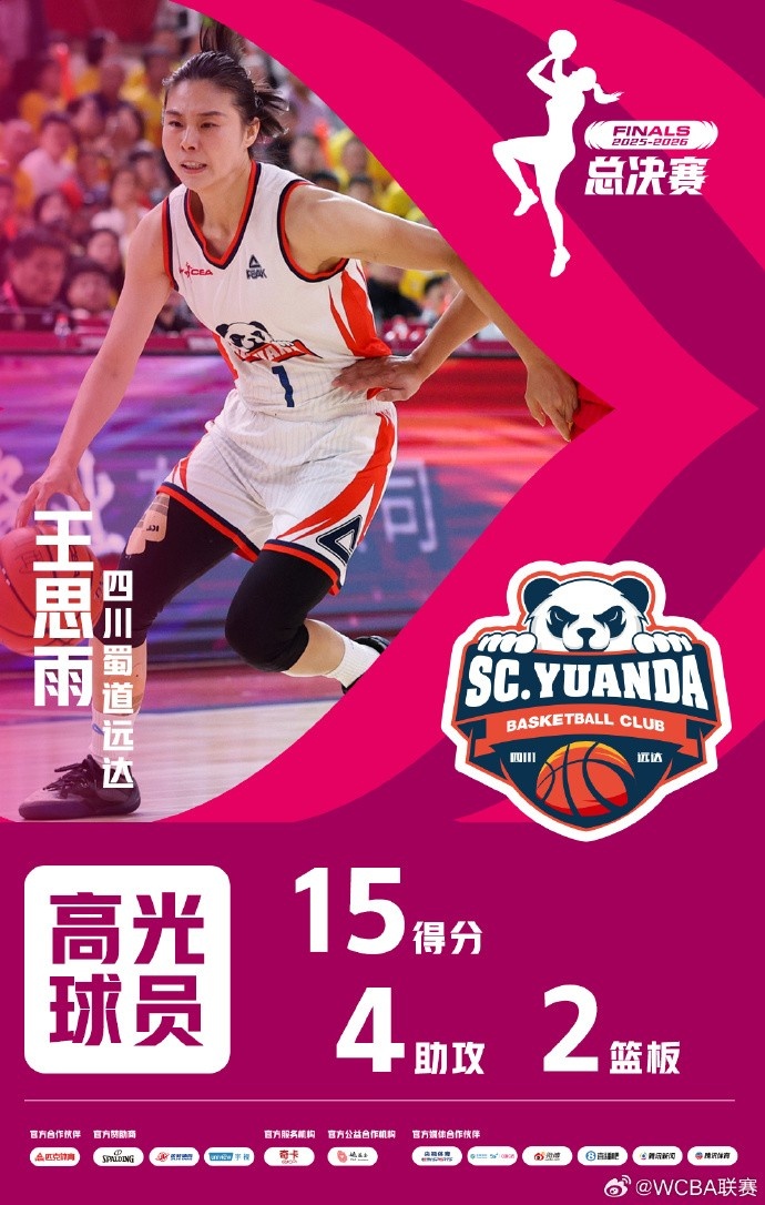 咪咕体育官方网站-15分2板4助!WCBA总决赛G5高光球员——王思雨